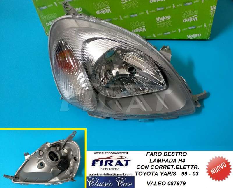 FARO TOYOTA YARIS 99 - 03 H4 C/C/E DX (087979)